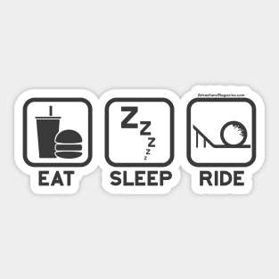 Eat, Sleep, Ride Sticker